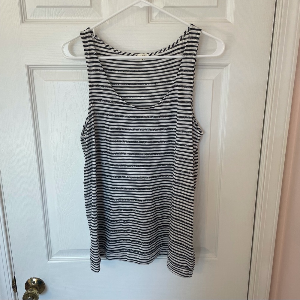 Medium J.Crew Tank with Sequin Embellishments